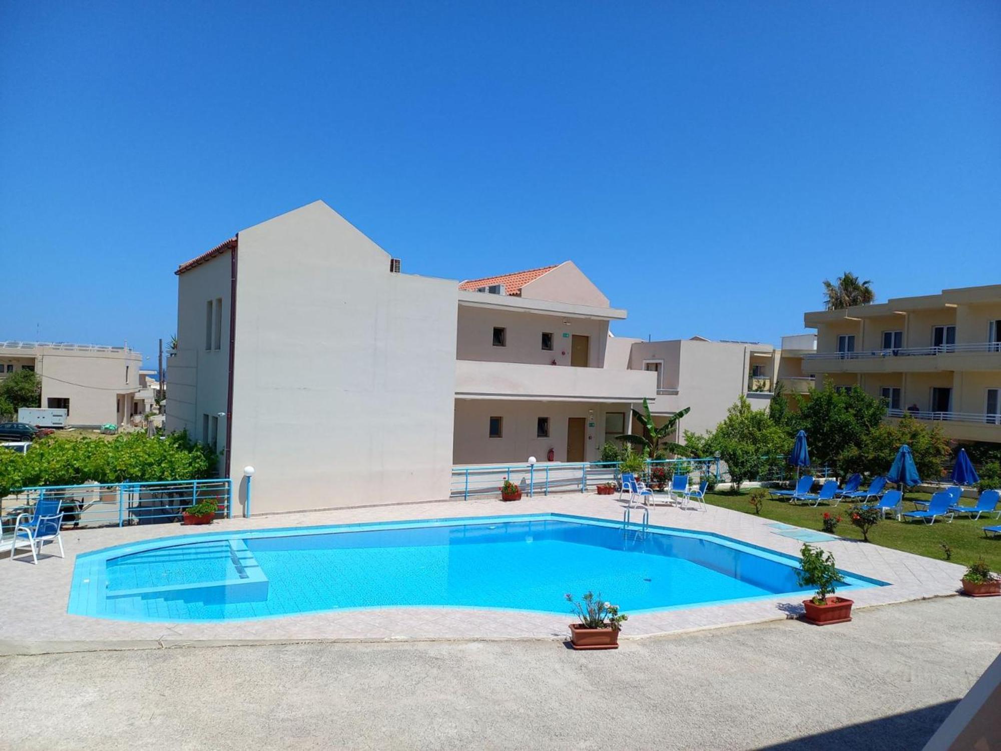 Litinas Apartments With Pool Agia Marina  Bagian luar foto