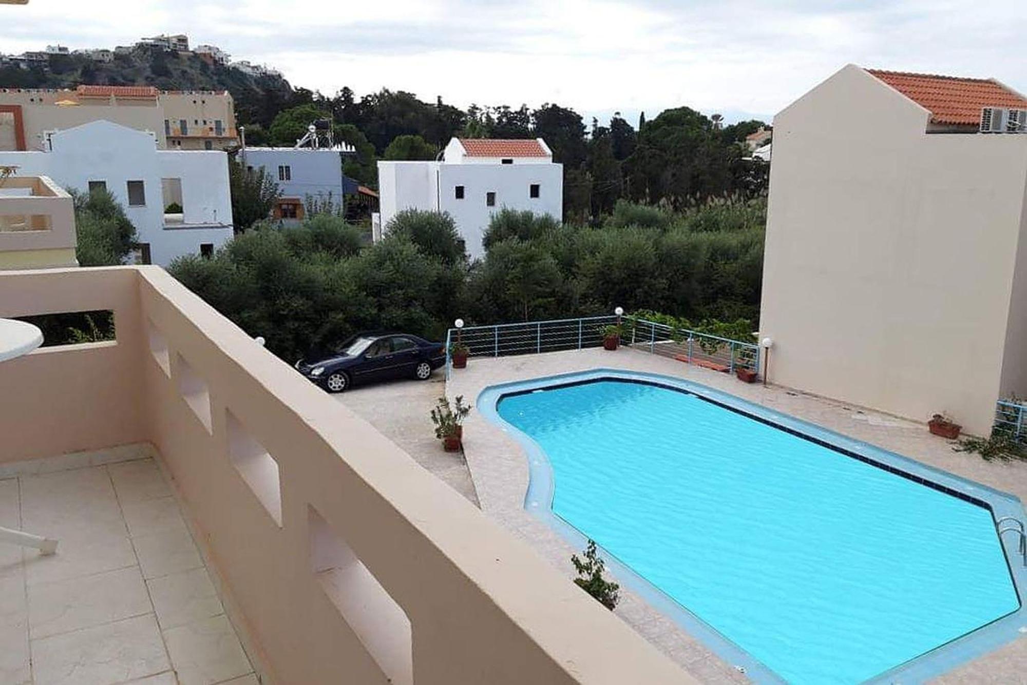 Litinas Apartments With Pool Agia Marina  Bagian luar foto