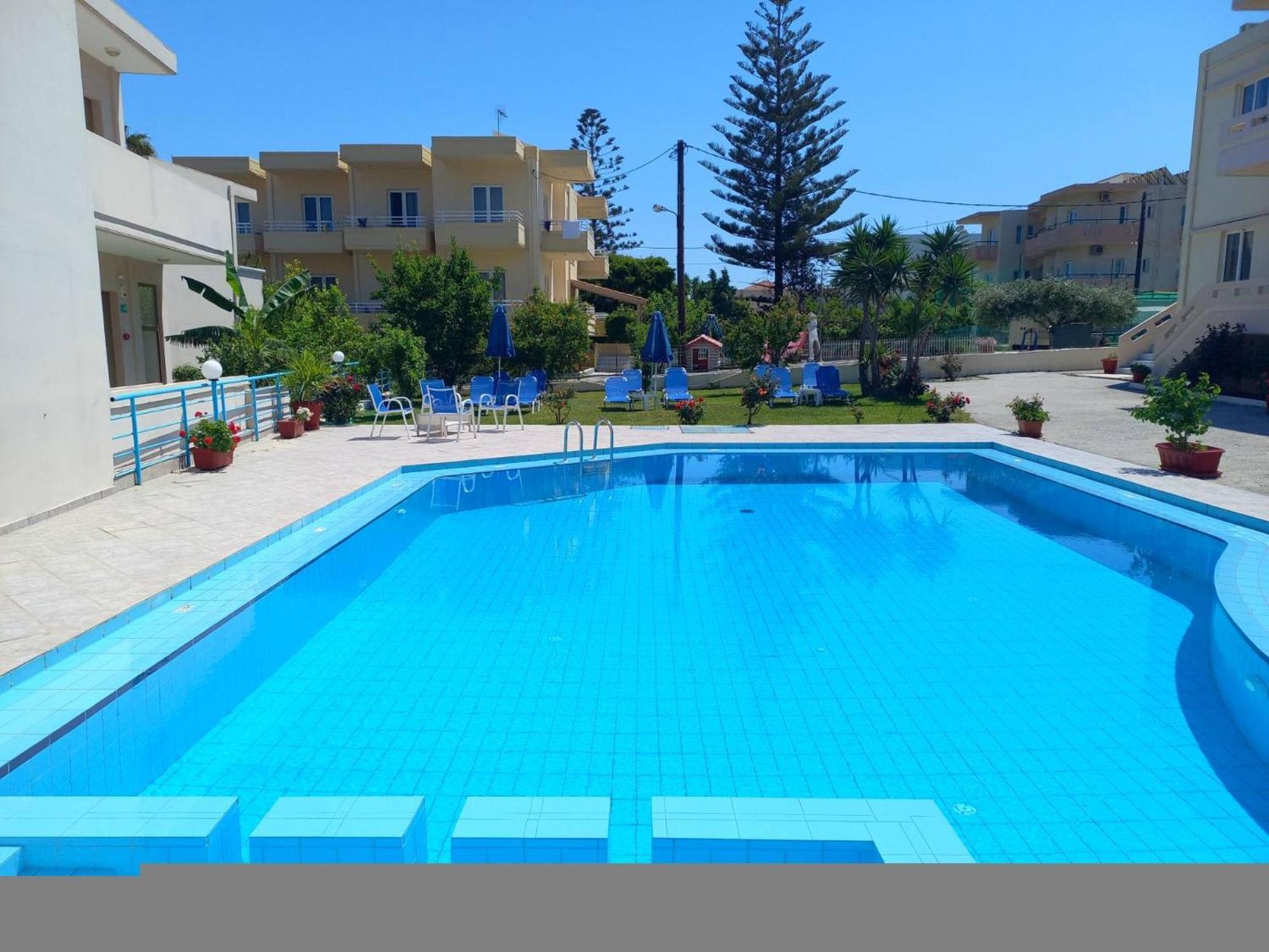 Litinas Apartments With Pool Agia Marina  Bagian luar foto